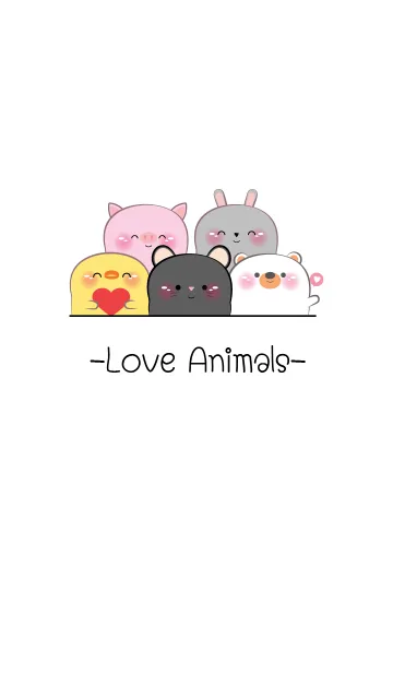 [LINE着せ替え] Minimal Animlas Theme ( JP)の画像1