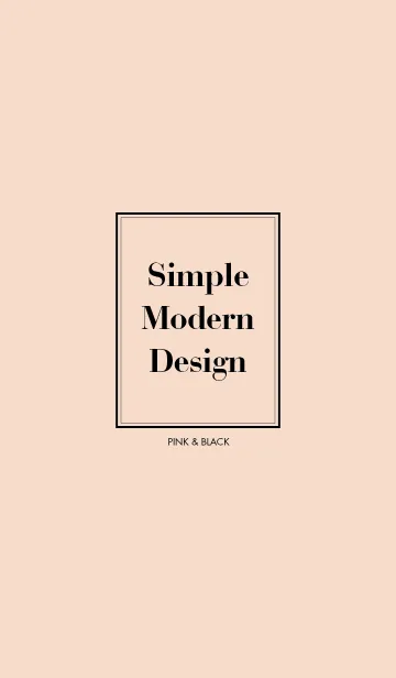 [LINE着せ替え] Simple Modern Design : PINK&BLACK Jの画像1