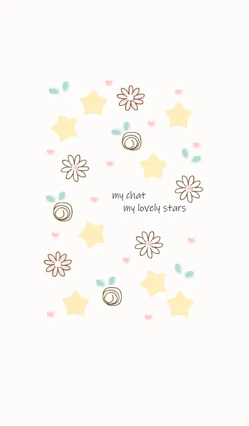 [LINE着せ替え] Light yellow stars 9の画像1