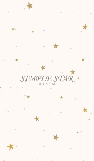 [LINE着せ替え] SIMPLE STAR - NATURAL YELLOW - 25の画像1