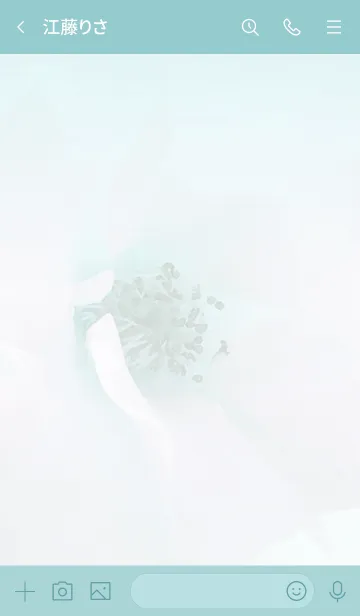 [LINE着せ替え] ～Flower♥グリーン5～の画像3