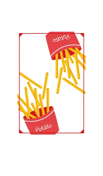 [LINE着せ替え] French fries festival 2の画像1