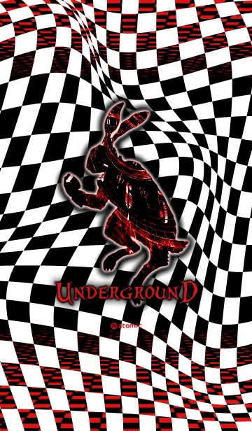 [LINE着せ替え] Alice in Underground［B-W］の画像1