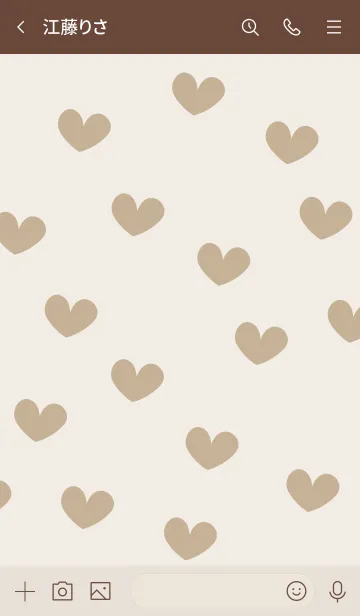 [LINE着せ替え] 131.13_ベージュ4 ブラウン2-9の画像3