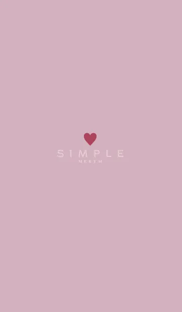 [LINE着せ替え] DUSKY PINK.SIMPLE 9の画像1