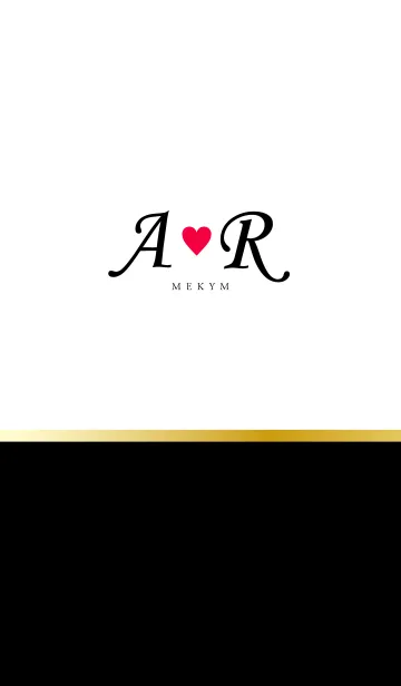 [LINE着せ替え] Love Initial A&R イニシャル 4の画像1