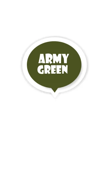 [LINE着せ替え] Army Green Button In White V.4 (JP)の画像1