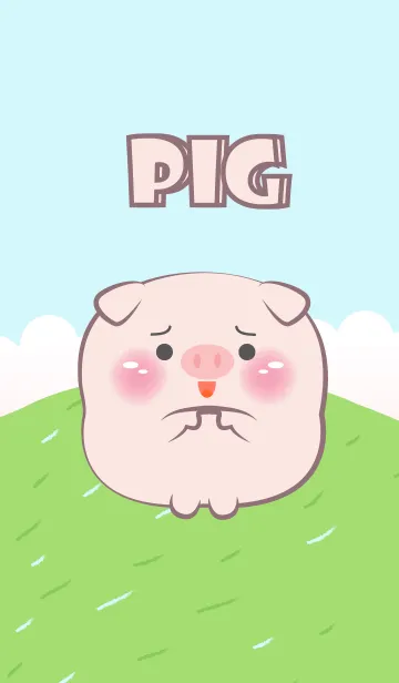 [LINE着せ替え] Cute Chubby  Pig Theme (JP)の画像1