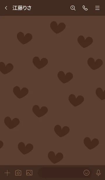 [LINE着せ替え] a32_25_ブラウン1-3の画像3