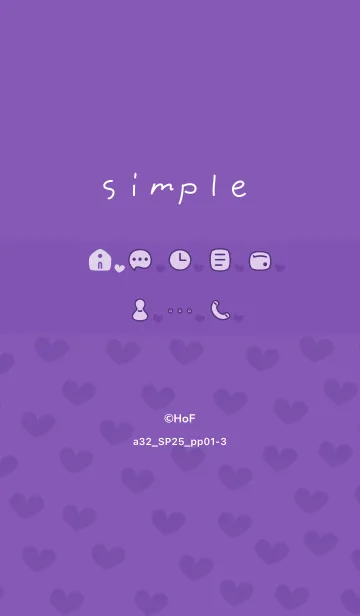 [LINE着せ替え] a32_25_パープル1-3の画像1