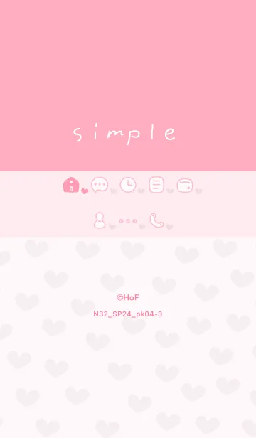 [LINE着せ替え] N32_24_ピンク4-3の画像1