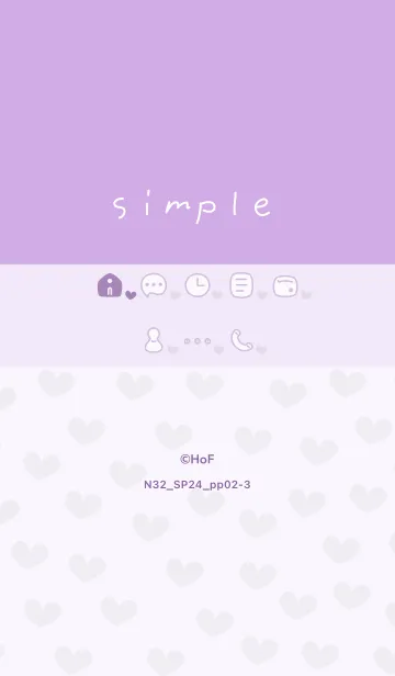 [LINE着せ替え] N32_24_パープル2-3の画像1