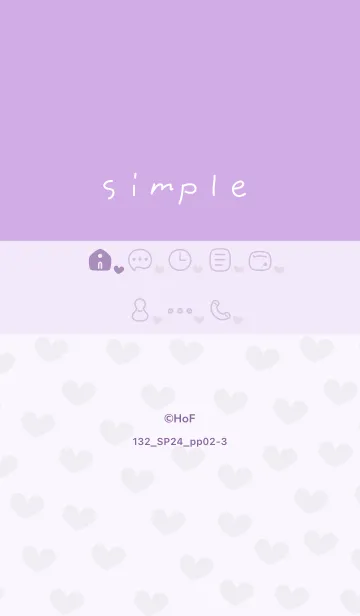 [LINE着せ替え] 132.24_パープル2-3の画像1