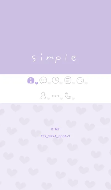 [LINE着せ替え] 132.24_パープル4-3の画像1