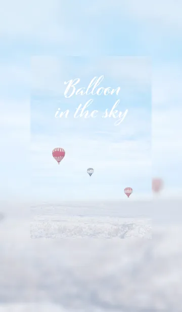 [LINE着せ替え] Balloon in the sky 空に気球の画像1