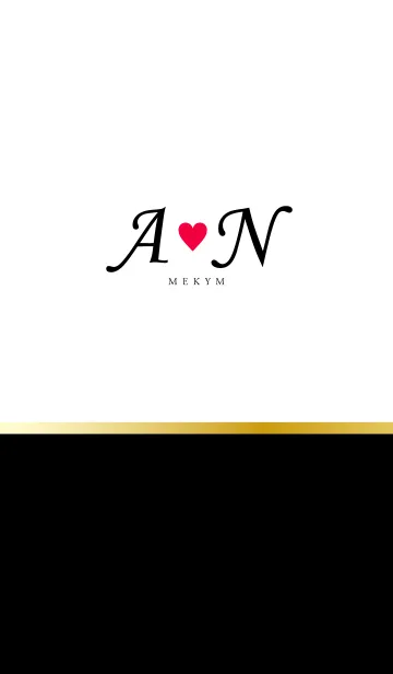 [LINE着せ替え] Love Initial A&N イニシャル 4の画像1