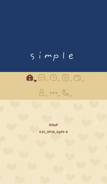 [LINE着せ替え] A32.26_ベージュ5-6の画像1