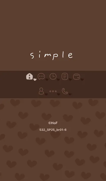 [LINE着せ替え] 532.25_ブラウン1-6の画像1