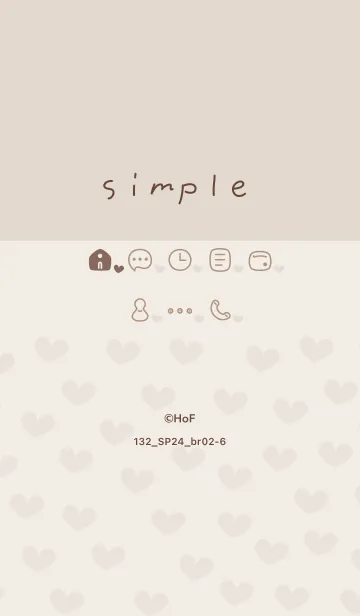 [LINE着せ替え] 132.24_ブラウン2-6の画像1