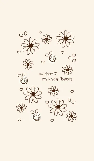 [LINE着せ替え] Little flowers (Drawing ver) 8の画像1