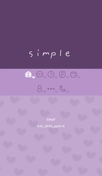 [LINE着せ替え] A32.26_パープル5-6の画像1