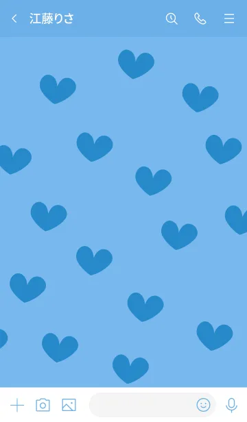 [LINE着せ替え] a32_25_ブルー1-6の画像3