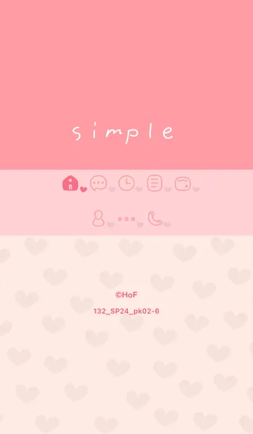 [LINE着せ替え] 132.24_ピンク2-6の画像1