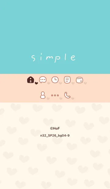 [LINE着せ替え] n32_26_ベージュ4-9の画像1