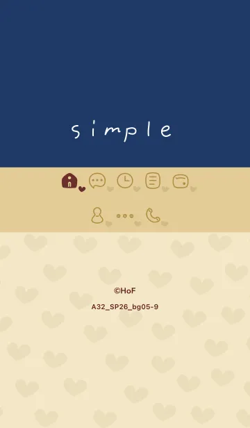 [LINE着せ替え] A32.26_ベージュ5-9の画像1