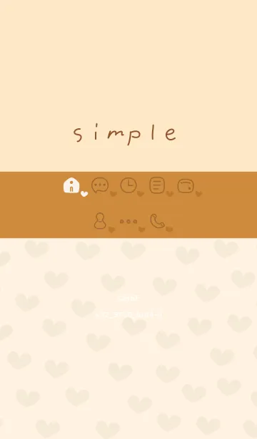 [LINE着せ替え] A32.26_ブラウン4-9の画像1