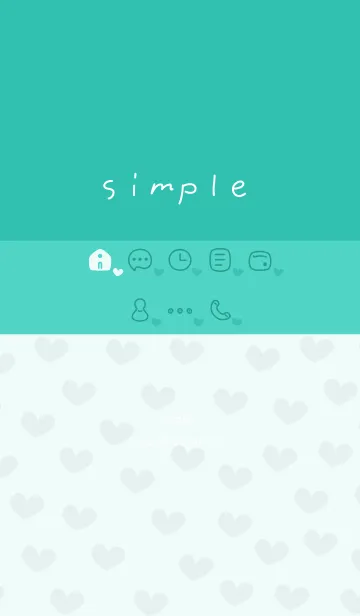 [LINE着せ替え] A32.26_グリーン8-9の画像1