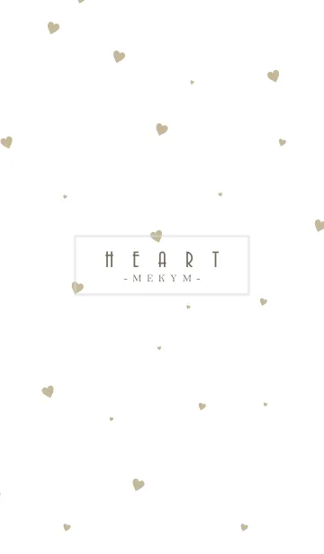 [LINE着せ替え] HEART-Beige MEKYM 6の画像1