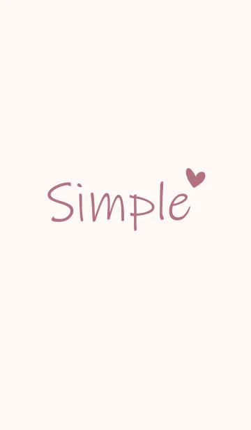 [LINE着せ替え] Simple Colors Heart -Beige 1-の画像1