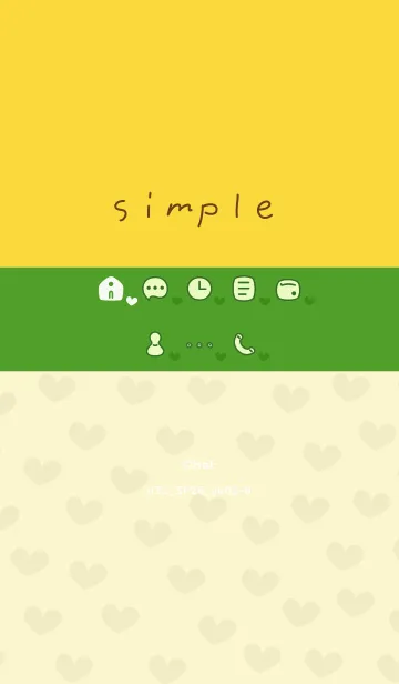 [LINE着せ替え] n32_26_イエロー2-9の画像1