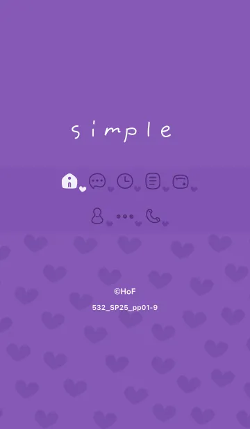 [LINE着せ替え] 532.25_パープル1-9の画像1