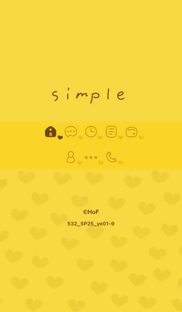 [LINE着せ替え] 532.25_イエロー1-9の画像1