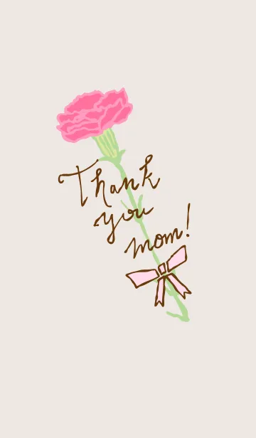 [LINE着せ替え] お母さんありがとう カーネーションの画像1