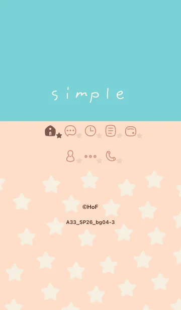 [LINE着せ替え] A33.26_ベージュ4-3の画像1