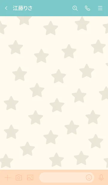 [LINE着せ替え] A33.26_ベージュ4-3の画像3