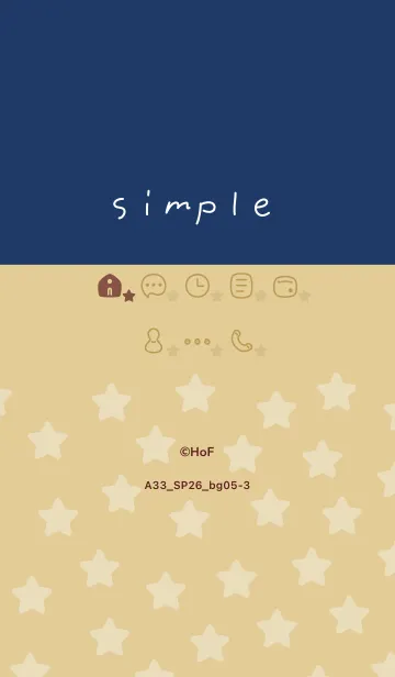 [LINE着せ替え] A33.26_ベージュ5-3の画像1