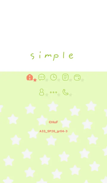 [LINE着せ替え] A33.26_グリーン4-3の画像1