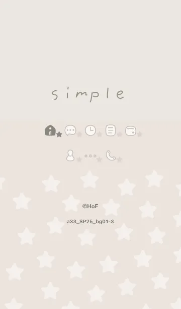 [LINE着せ替え] a33_25_ベージュ1-3の画像1