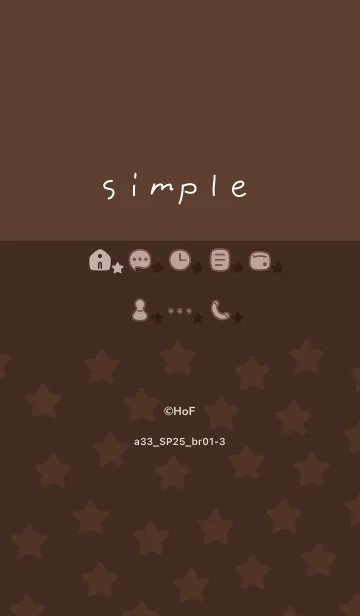 [LINE着せ替え] a33_25_ブラウン1-3の画像1