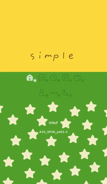 [LINE着せ替え] A33.26_イエロー2-3の画像1