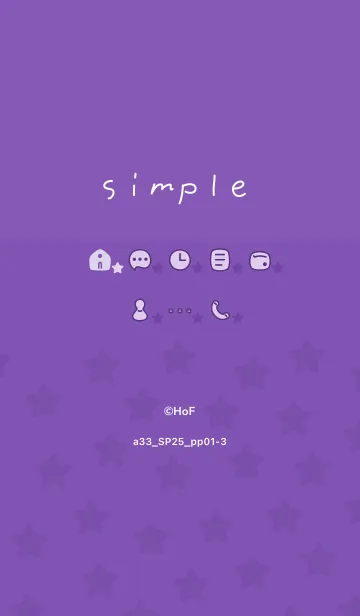 [LINE着せ替え] a33_25_パープル1-3の画像1