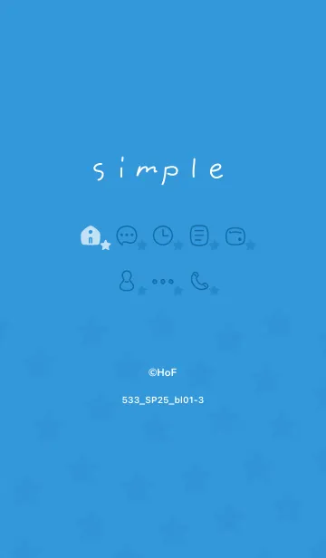 [LINE着せ替え] 533.25_ブルー1-3の画像1