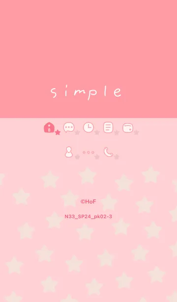 [LINE着せ替え] N33_24_ピンク2-3の画像1