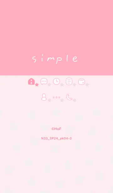 [LINE着せ替え] N33_24_ピンク4-3の画像1