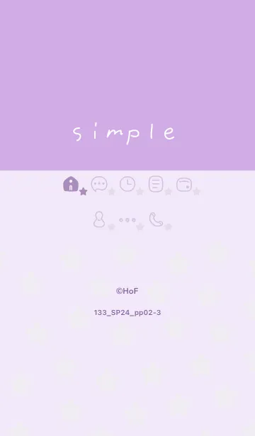 [LINE着せ替え] 133.24_パープル2-3の画像1