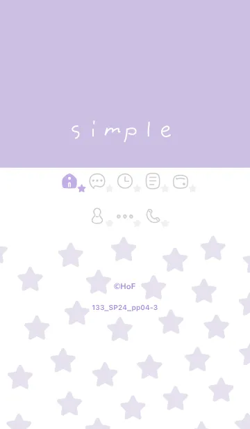 [LINE着せ替え] 133.24_パープル4-3の画像1